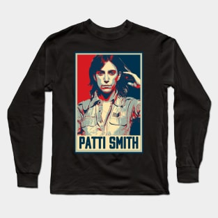 Patti Smith Rock 'n' Roll Poetess Long Sleeve T-Shirt